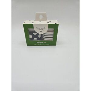 Kate Spade X Target Ribbon Set Black & White Stripe and Polka Dots 2 Rolls